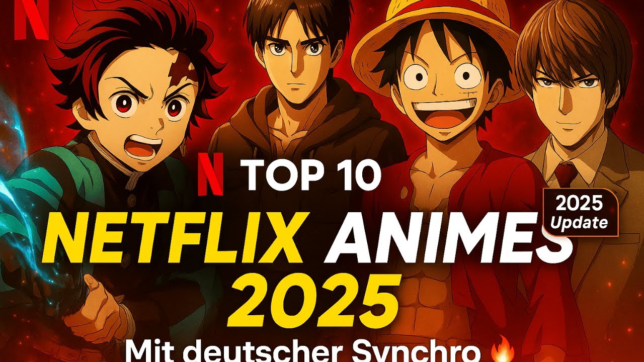Diese Animes MUSST du 2025 auf Netflix sehen!
