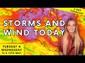 Storms Brew and Wild Wind Continues for the North | 48 Hour Australian Weather Forecast