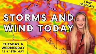 Storms Brew and Wild Wind Continues for the North | 48 Hour Australian Weather Forecast