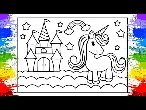 Pintar Unicornio Colorir Desenhos animados Jogos de Meninas Video