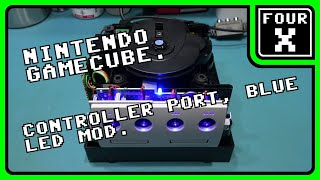 Celebrity Nintendo GameCube - Controller Port, Blue LED Mod. Profile