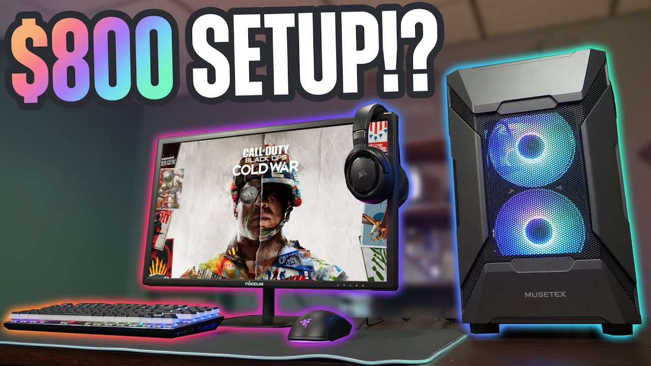 $800 FULL Gaming Setup V2 (PC, Monitor, Keyboard, Mouse, Headset)