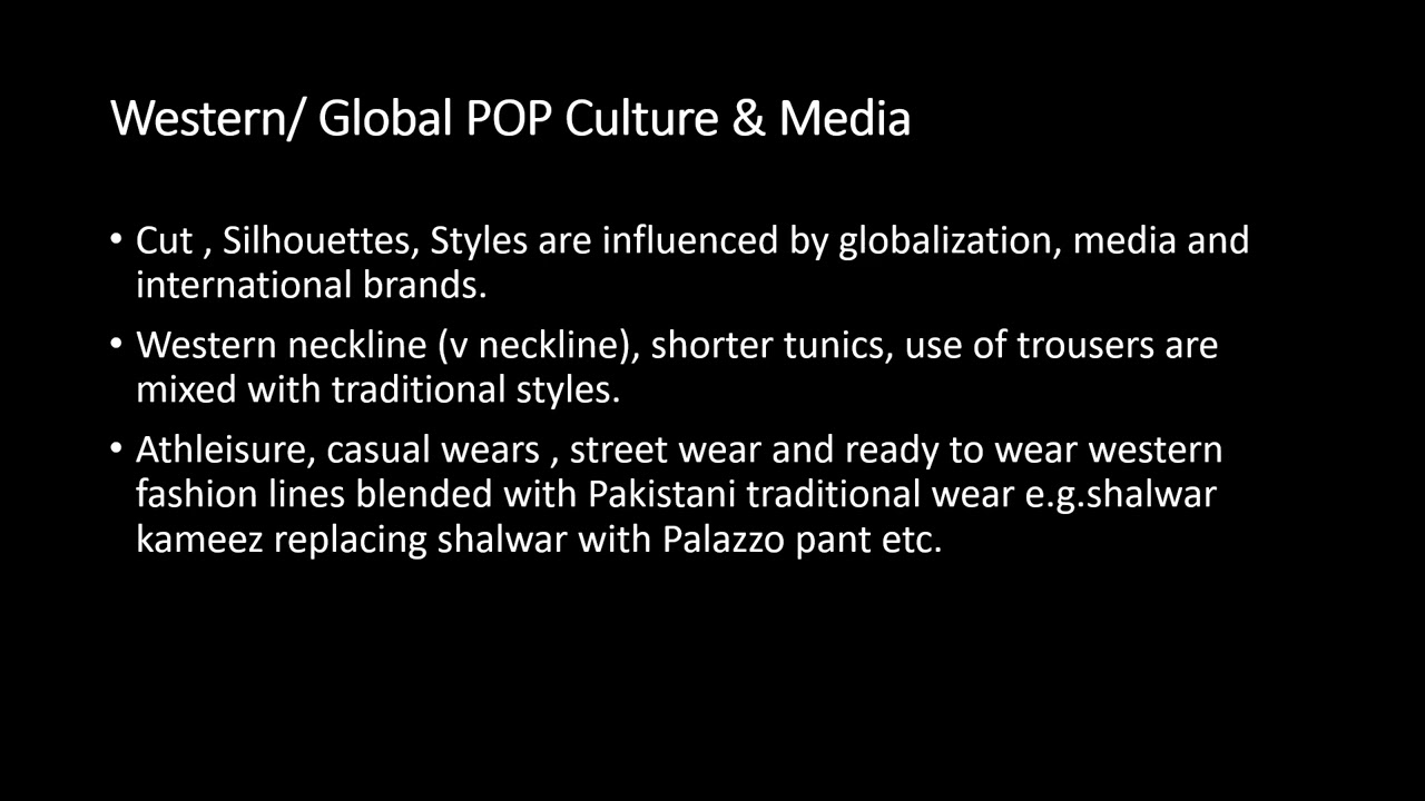 Global fashion influences on Pakistani textile design