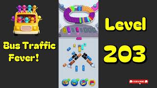 Bus Traffic Fever Level 203 Walkthrough | 🚌🚦 Parking & Color Sort Puzzle | Mini Boss screenshot 2