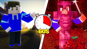 Minecraft, But Every Minute I Teleport To Different Dimensions...