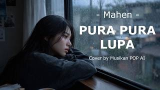 PURA PURA LUPA - Mahen | Pop Slow Rock Cover by Musikan POP AI (Lirik Video)
