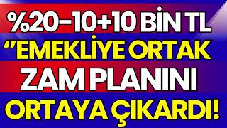 Emekli̇ye Ortak Zam Tam Bu %20 Zam Ve 1010 Bi̇n Tl Hesabi