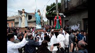 Zammarò Pasqua 2019 Domenica In ALBIS L' AFFRUNTATA uscita processione S. Giovanni e della Madonna.