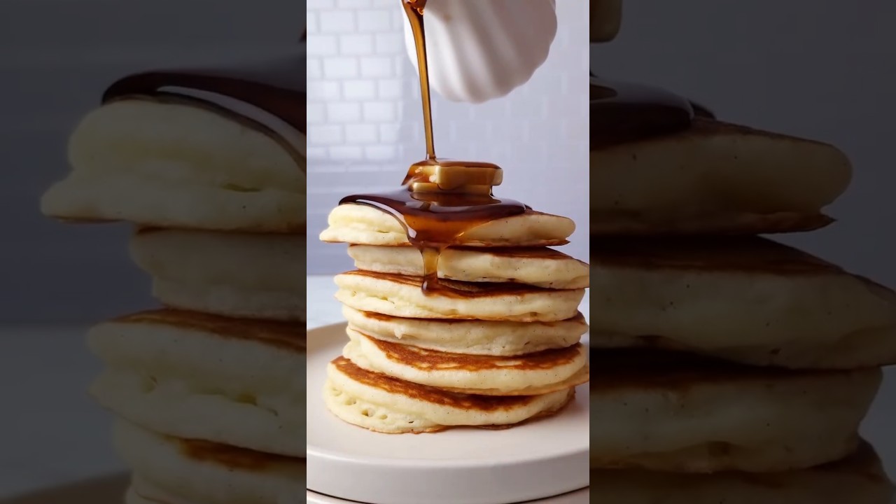 fluffiest, thickest gluten-free pancakes with minimal effort. 🥞🤤 