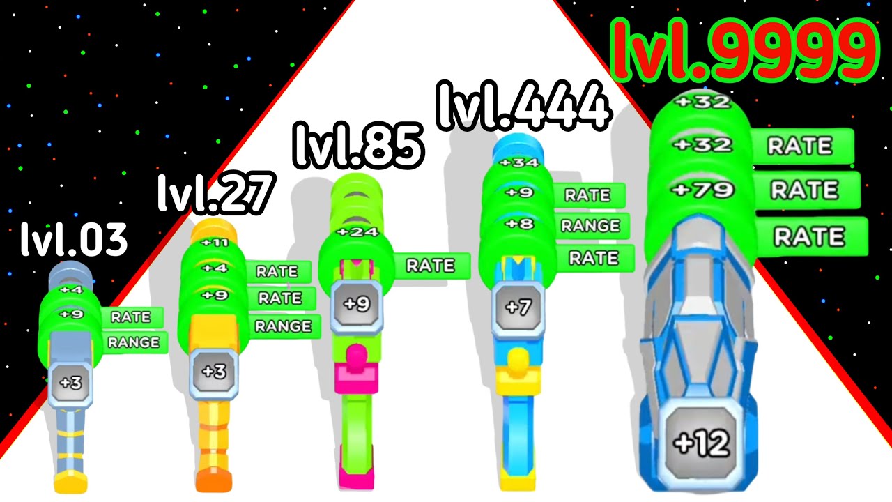 Buff Stack Rush Level Up Weapon Max Level 3D Gameplay (New Update)