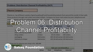 Problem 06: Distribution Channel Profitability, Accounting Lecture | Sabaq.pk
