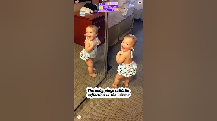 Adorable Baby Reactions to Seeing a Mirror for the First Time!" #adorablebabies #hilariousmoments