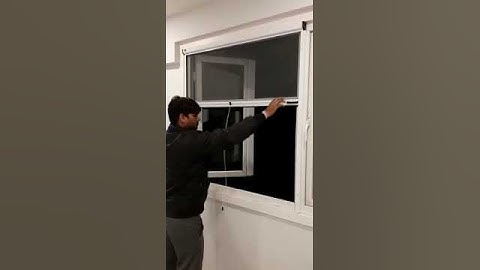 pull down detachable mosquito net #sgcaravan #upvcwindowsanddoors #upvcwindowdealer