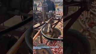 The process of stripping high-voltage cables to extract copper