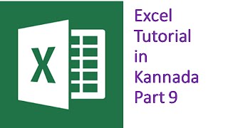 Excel Kannada Tutorial Part 9