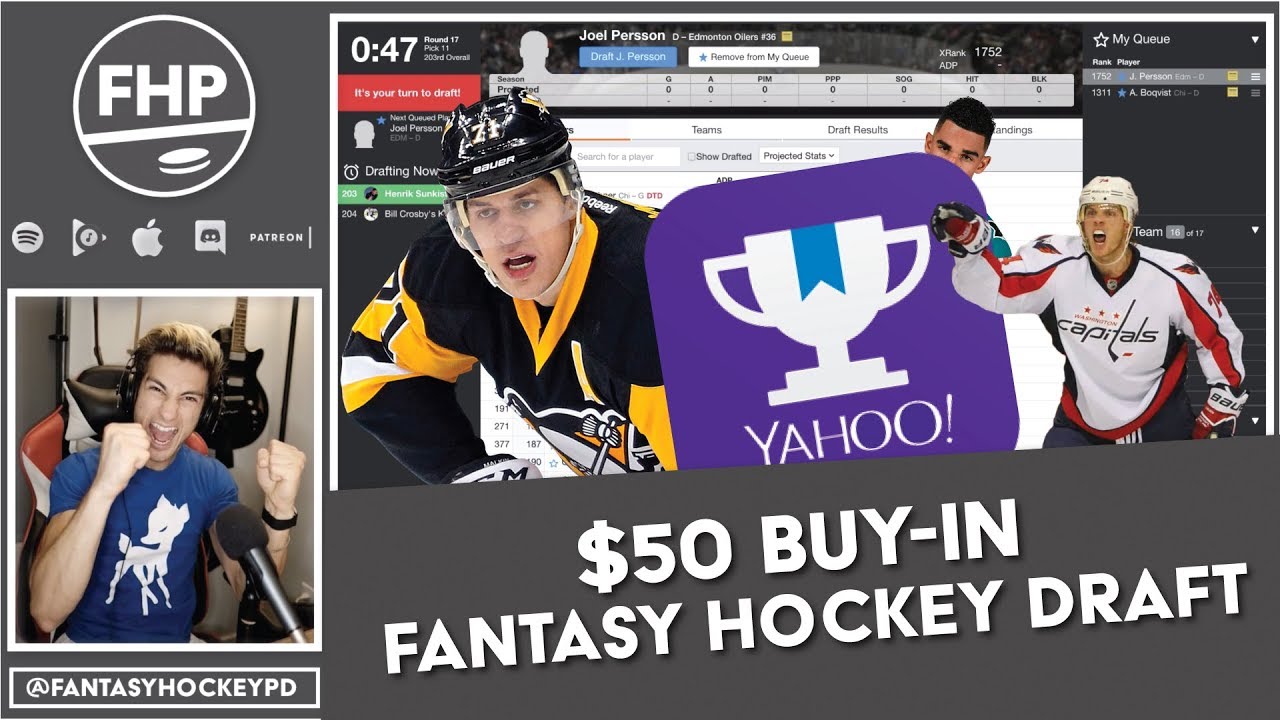 50 BuyIn Fantasy Hockey Draft Strategy & Pick Discussion YouTube