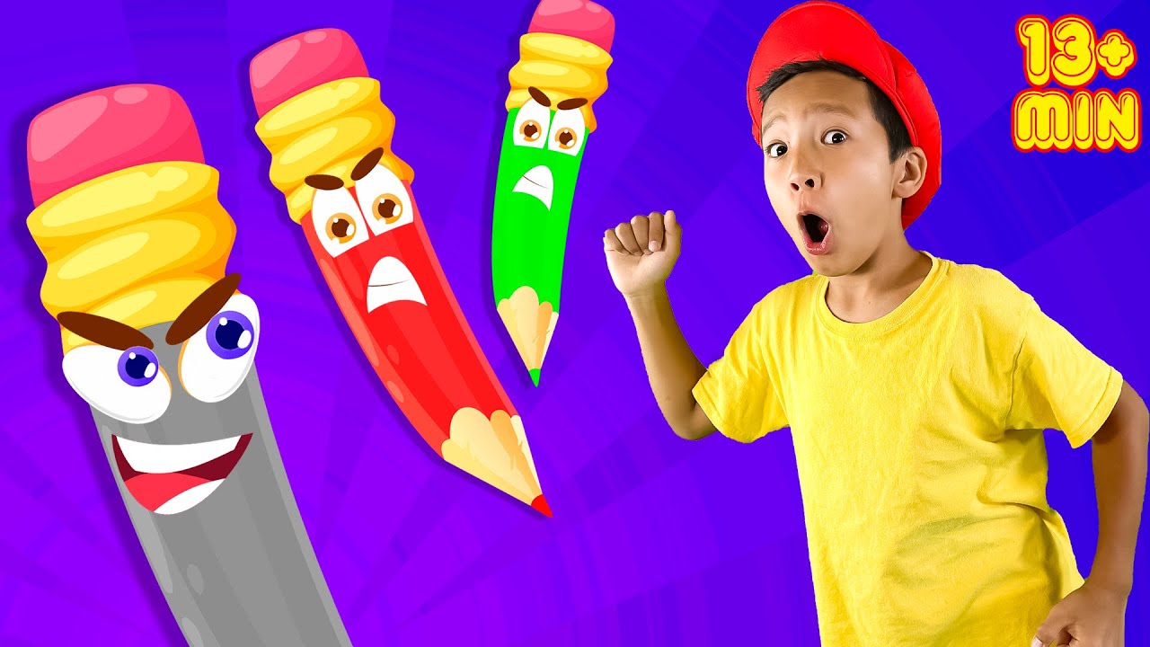 Funny Pencils + More Nursery Rhymes & Kids Songs YouTube