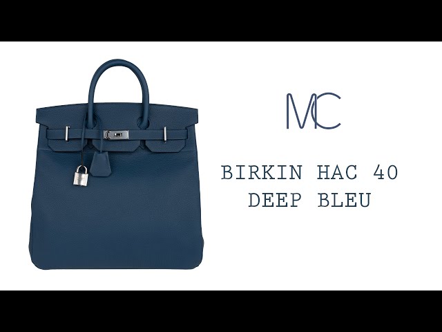 Hermes Birkin Hac 40 Deep Bleu Togo Palladium Hardware New – Mightychic