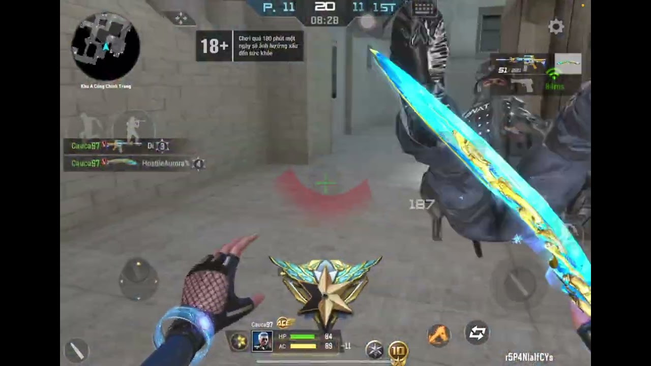 M4A1-iron Beast Noble Gold CFL 					ae xem vui vẽ nha 