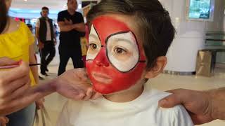 ÖRÜMCEK ADAM YÜZ BOYAMA | SPİDERMAN FACE PAİNT.