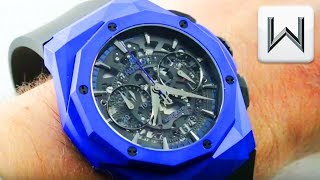 2018 Hublot Classic Fusion Aerofusion Orlinski Blue Ceramic 525.EX.0179.RX.ORL18 Luxury Watch Review