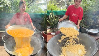 Egg Fry Cooked Rice Crab Meat Egg Cook Crab Meat Mommy Chef Sros Cooking Skill, Cooing With Sros