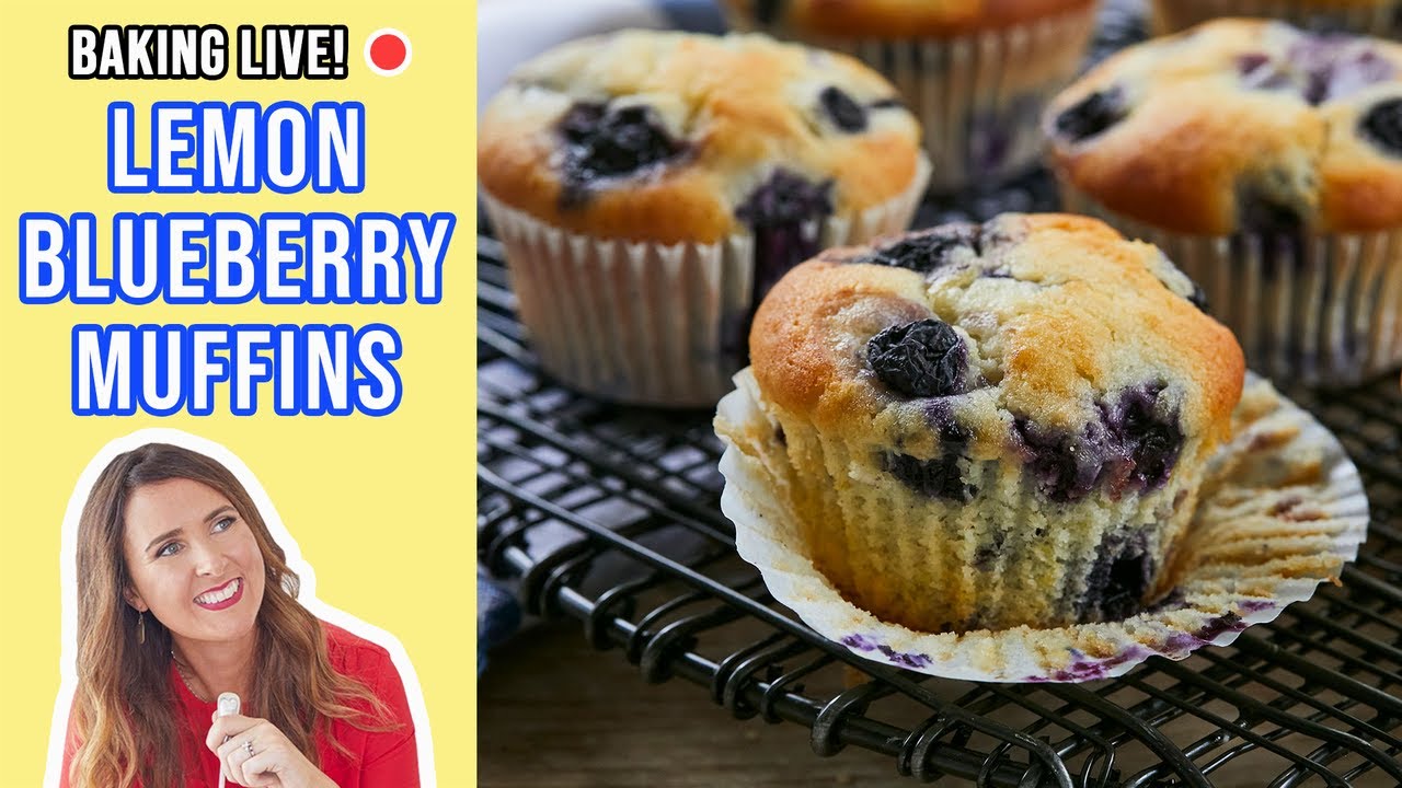 Classic Lemon Blueberry Muffins | Bigger Bolder Baking