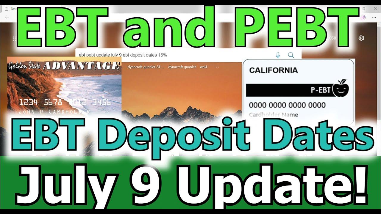 Apply PEBT EBT Deposit Dates Card 375 All States Allotment 15