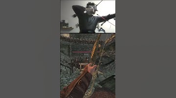 Bandit With Cover “Faces Off” With Me 😄😂🏹 #skyrim #shorts #skyrimvr #accubow #headshot