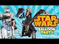 STAR WARS Airwalker Balloon PARTY - Guess who is defective... #starwarsballoons