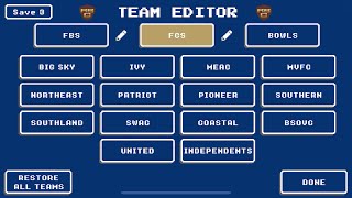FCS Uniforms FULL Retro Bowl College Uniform Guide with Bowl Games read desc