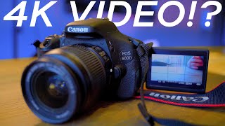 Using a Canon 600D / T3i in 2021: 4K Starter YouTube Camera! screenshot 3