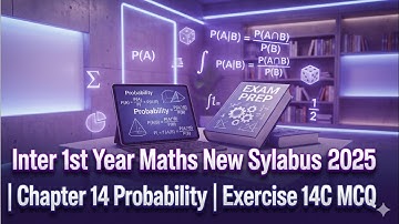 Inter 1st year maths New syllabus pabability chapter 14 exercise 14c multiple choice questions 