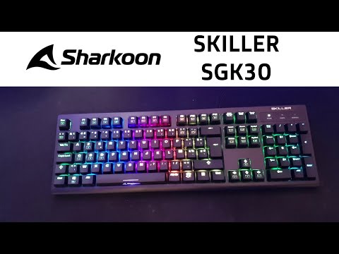 Sharkoon SKILLER SGK30 - Khali Red switches - cheap RGB mechanical keyboard [Unboxing & review]