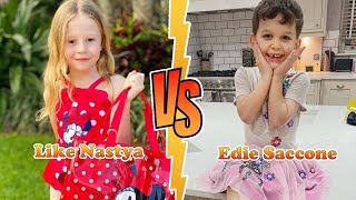 Like Nastya VS Edie Saccone-Joly (SACCONEJOLYs) Stunning Transformation ⭐ From Baby To Now