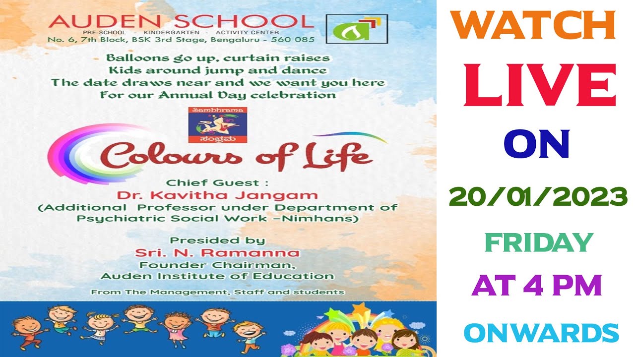 LIVE AUDEN SCHOOL, Hosakerehalli, Bengaluru, ANNUAL DAY CELEBRATION