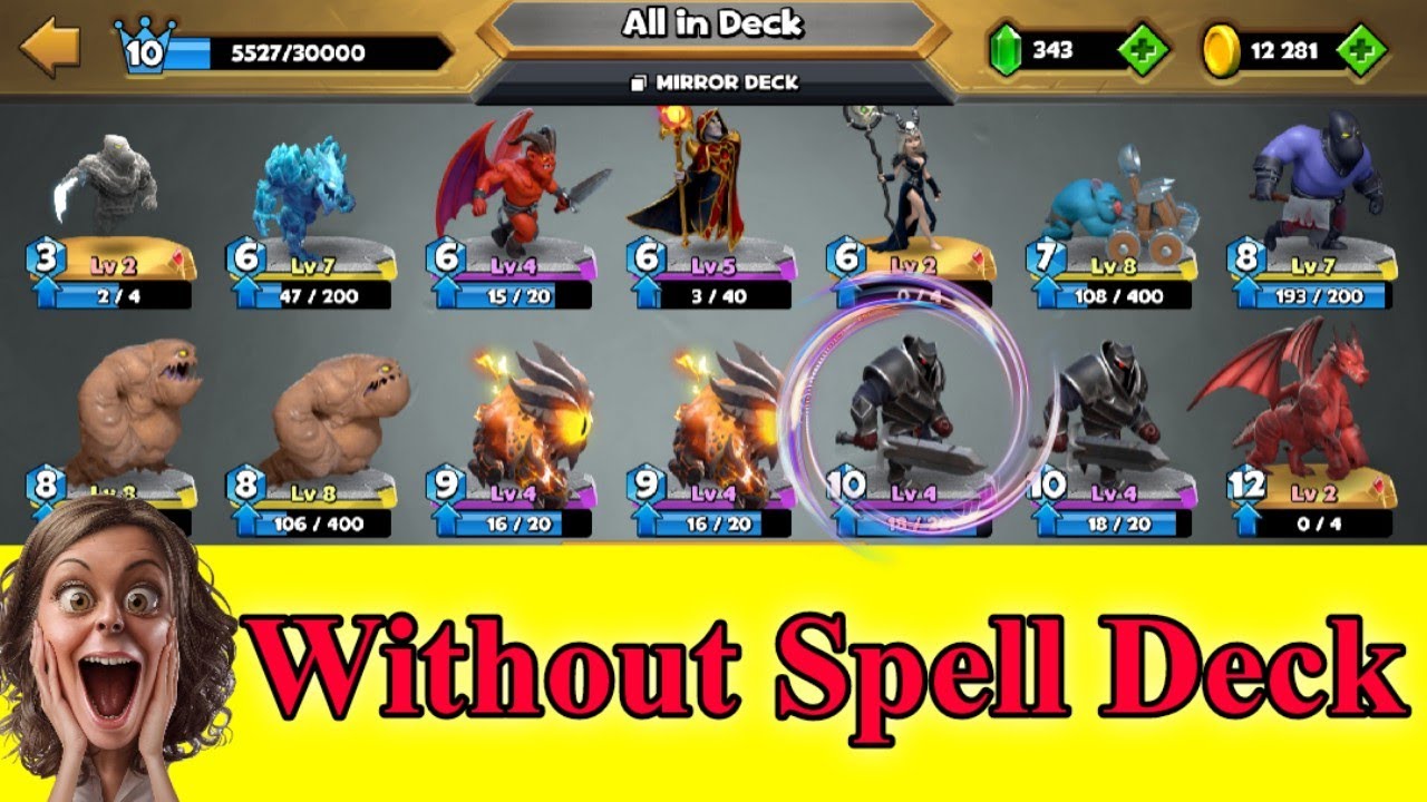 Castle Crush - Without Spell Deck! All in 0 Mana Mode! - Castle Crush Gameplay