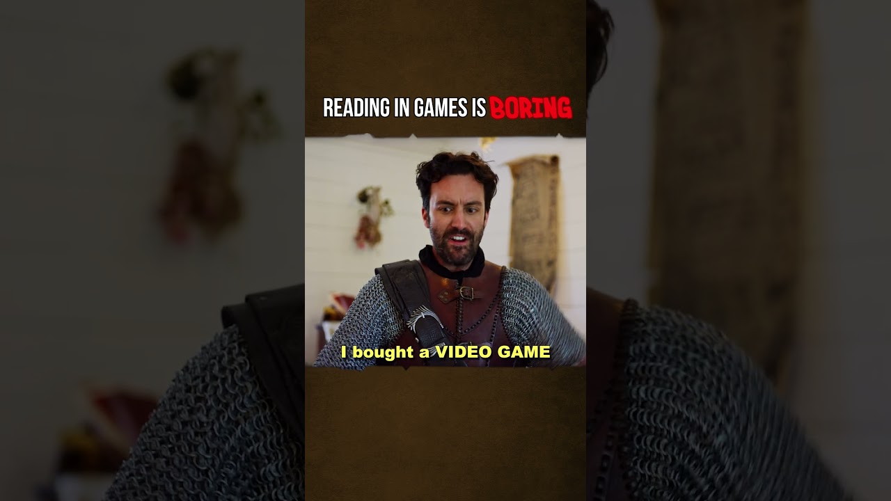 When you're forced to read in games
