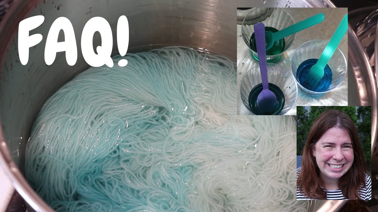 Answering Frequently Asked Questions and Dyeing Yarn with Leftover Food Coloring