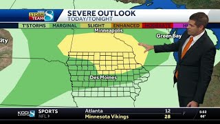 Overnight storms bring heavy rain, more storm risk later