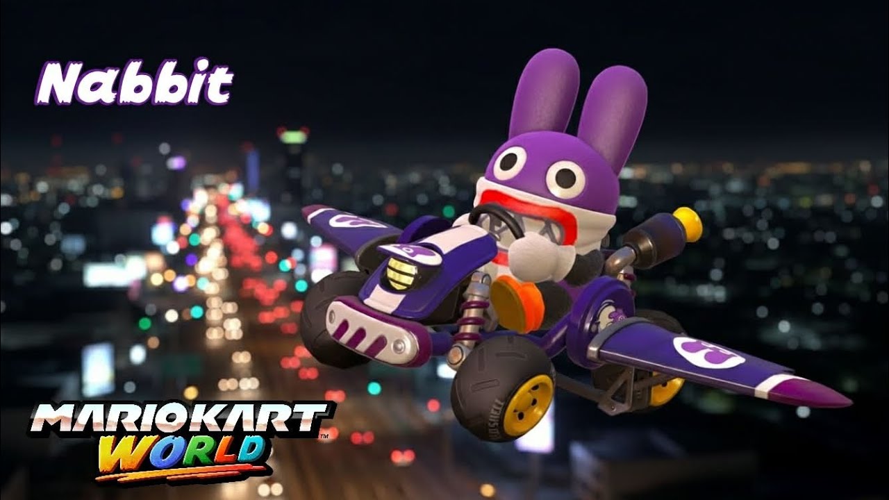 Nabbit in Knockout Tour (Mario Kart World) 