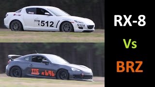 Mazda RX8 vs Subaru BRZ Track Battle at VIR