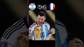 Argentina vs France🔥🤯| Messi vs Mbappe | FIFA World Cup Final 2022 #shorts #football #youtube