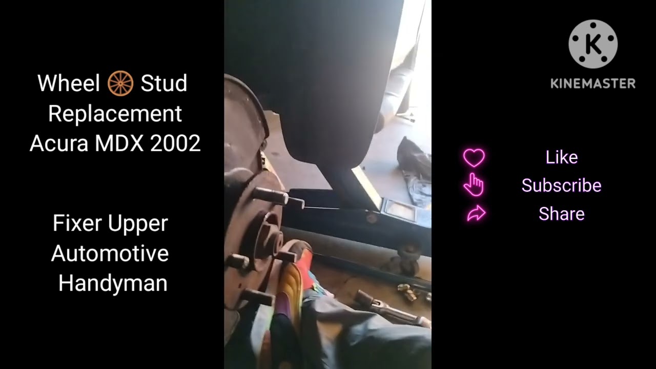 Wheel Stud Replacement 2002 Acura MDX