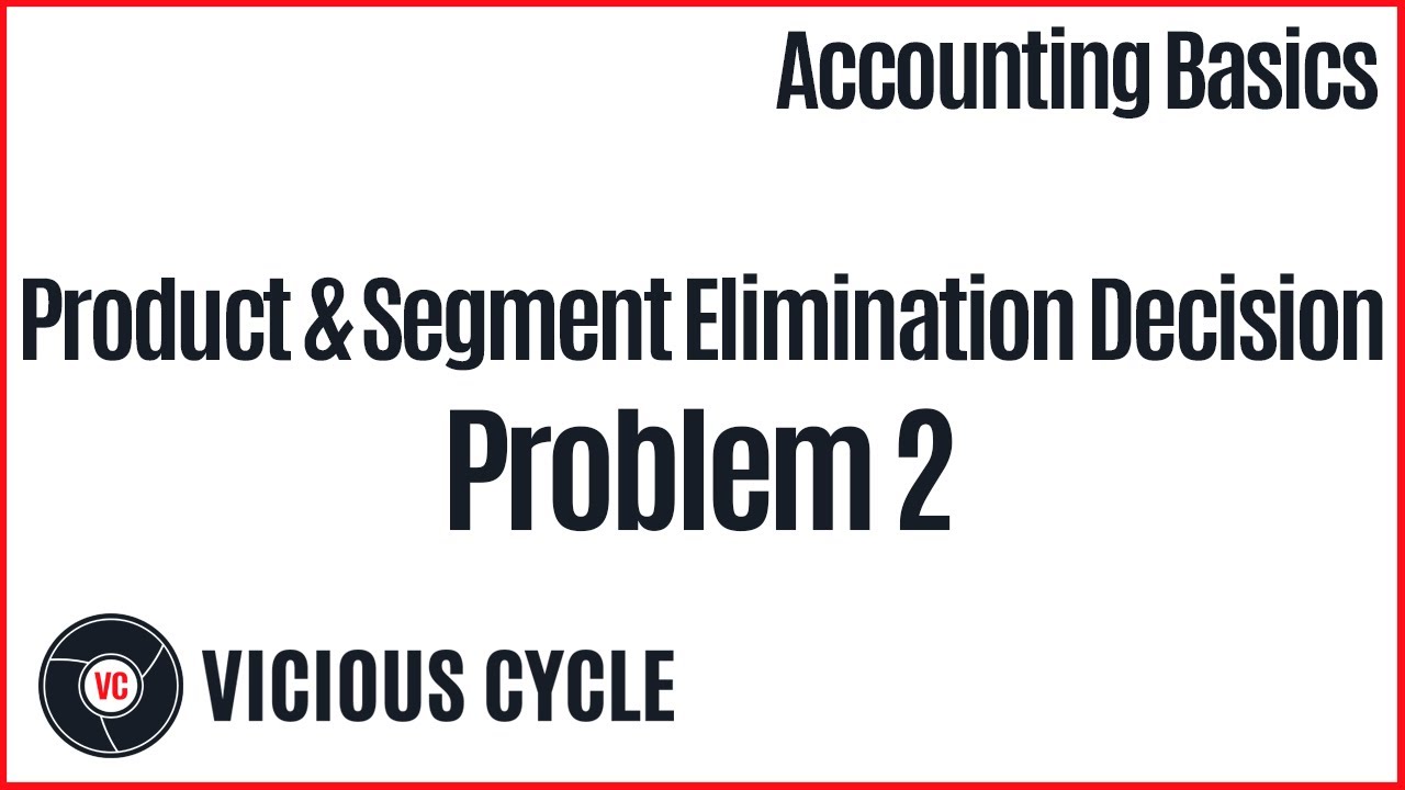 Задача 2 по принятию решения об исключении продукта и сегмента