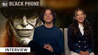 The Black Phone - Madeleine McGraw & Mason Thames on fave horror movies & Ethan Hawke & 'the mask'