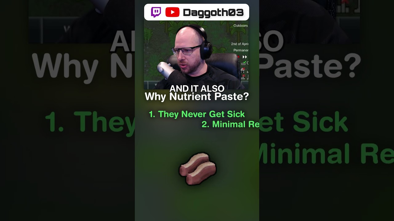 OP Food, Nutrient Paste #rimworld #rimworldtips