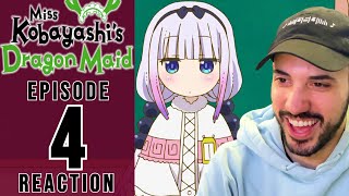 Miss Kobayashi's Dragon Maid Episode 4 Reaction | KANNA GOES TO SCHOOL!!!