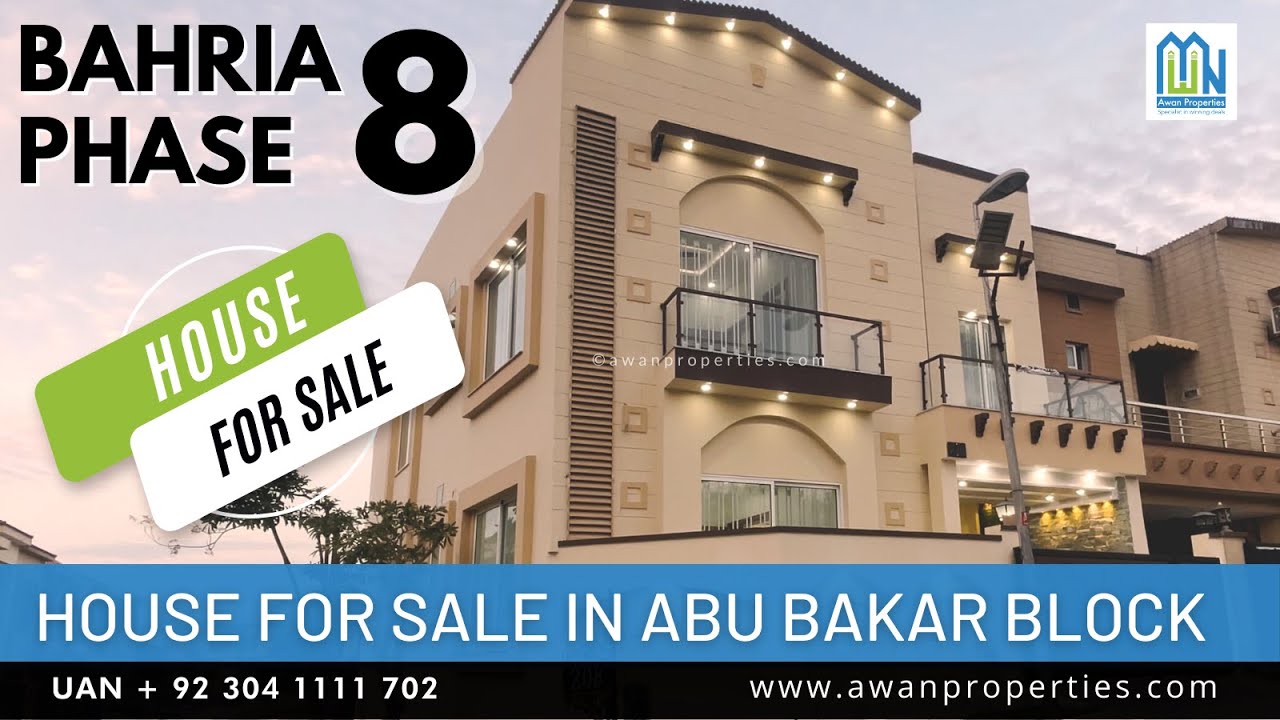7.5 Marla Brand New House For Sale in Bahria Town Phase 8 Abu Bakar