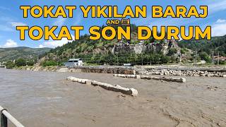 Tokat'ta Kontrollü Yıkılan Köprüden Canlı Yayın